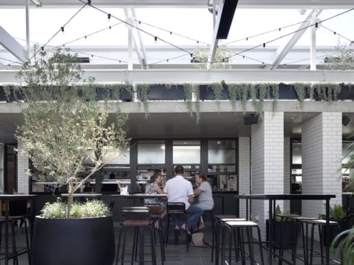 The redesign of The Boundary Hotel in Brisbane’s West End showcasing the use of PGH's Blanco white brick.