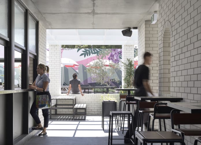 The redesign of The Boundary Hotel in Brisbane’s West End showcasing the use of PGH's Blanco white brick.