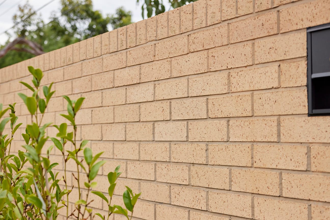 Brick fence