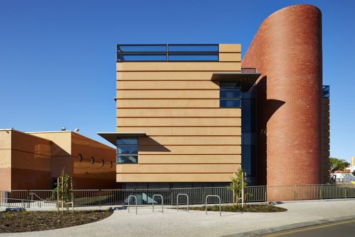 Adelaide High School Extension using custom made Red Smooth brick by PGH.