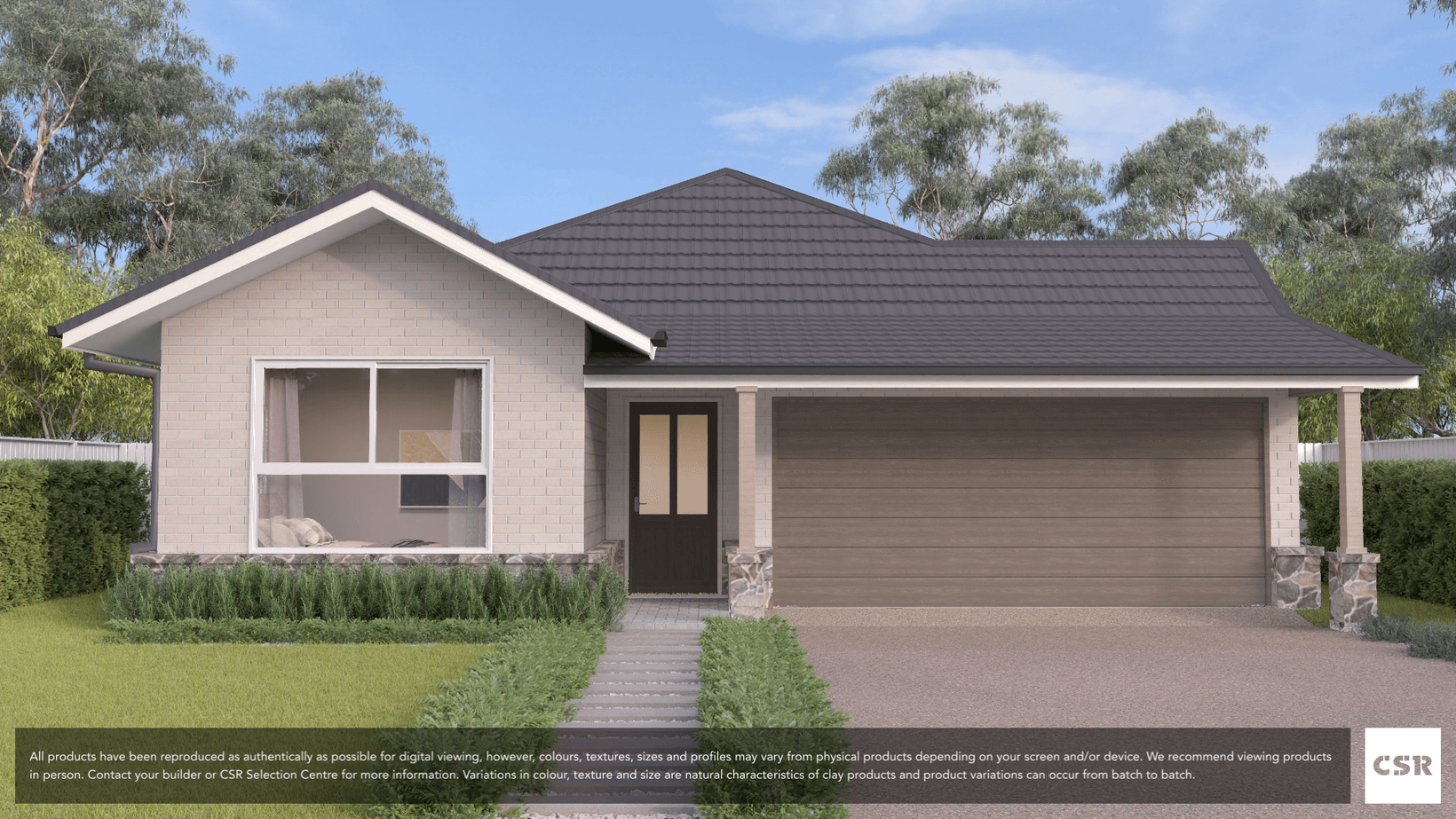 PGH Granita brick from the Connoisseur range on house render
