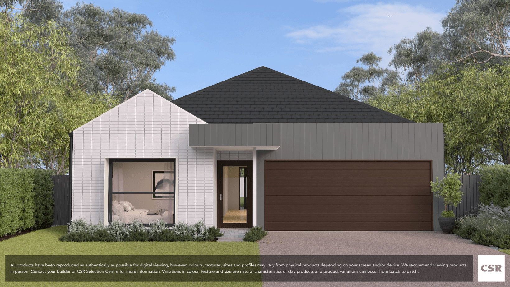 Snowdrop (White Gloss) brick from PGH in Glazed range, on house render